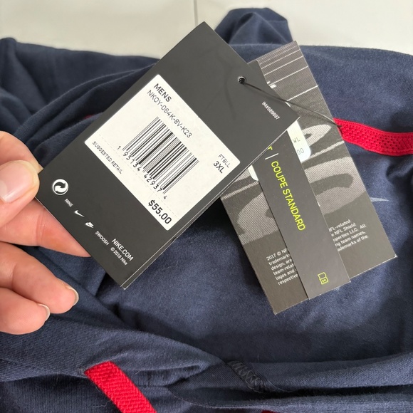 NWT NFL Nike On Field Apparel Houston Texans Mens Hooded Shirt - Picture 11 of 16